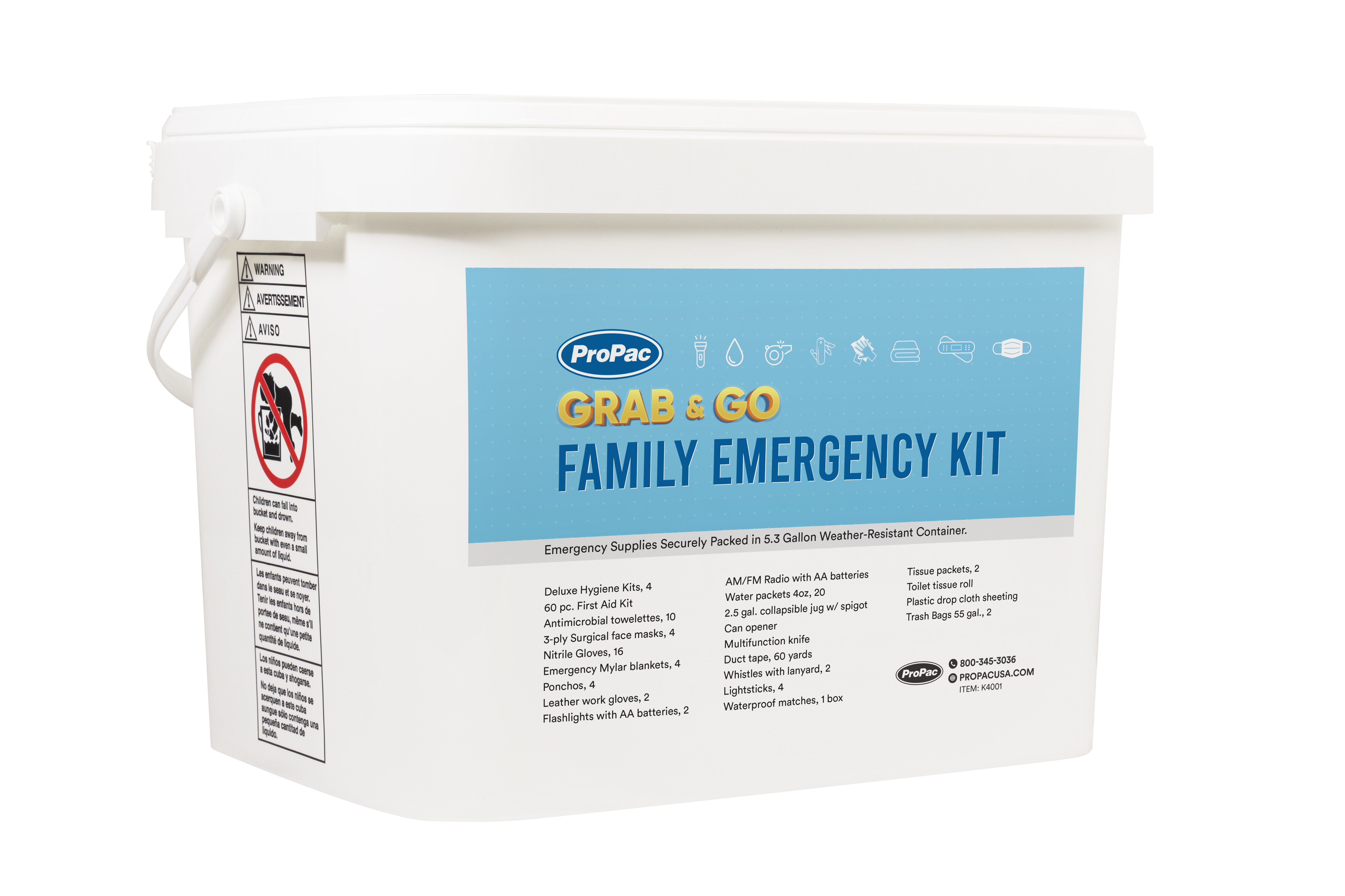 Emergency Go Kit | Grab and Go Family Emergency Kit